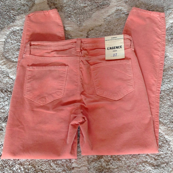 L'AGENCE Paris Margot Velvet High Rise Skinny - Picture 4 of 8